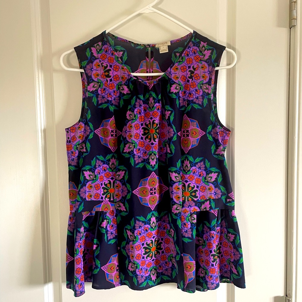 J. Crew Factory Peplum Top, Size 4